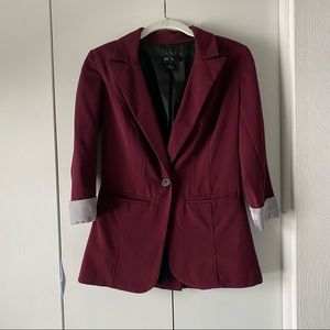 Burgundy maroon blazer